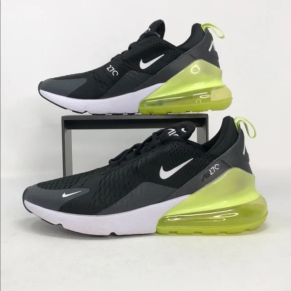 Nike Air Max 270 Black Lemon Twist AH8050-703 Running Shoes - Size 8 No Box